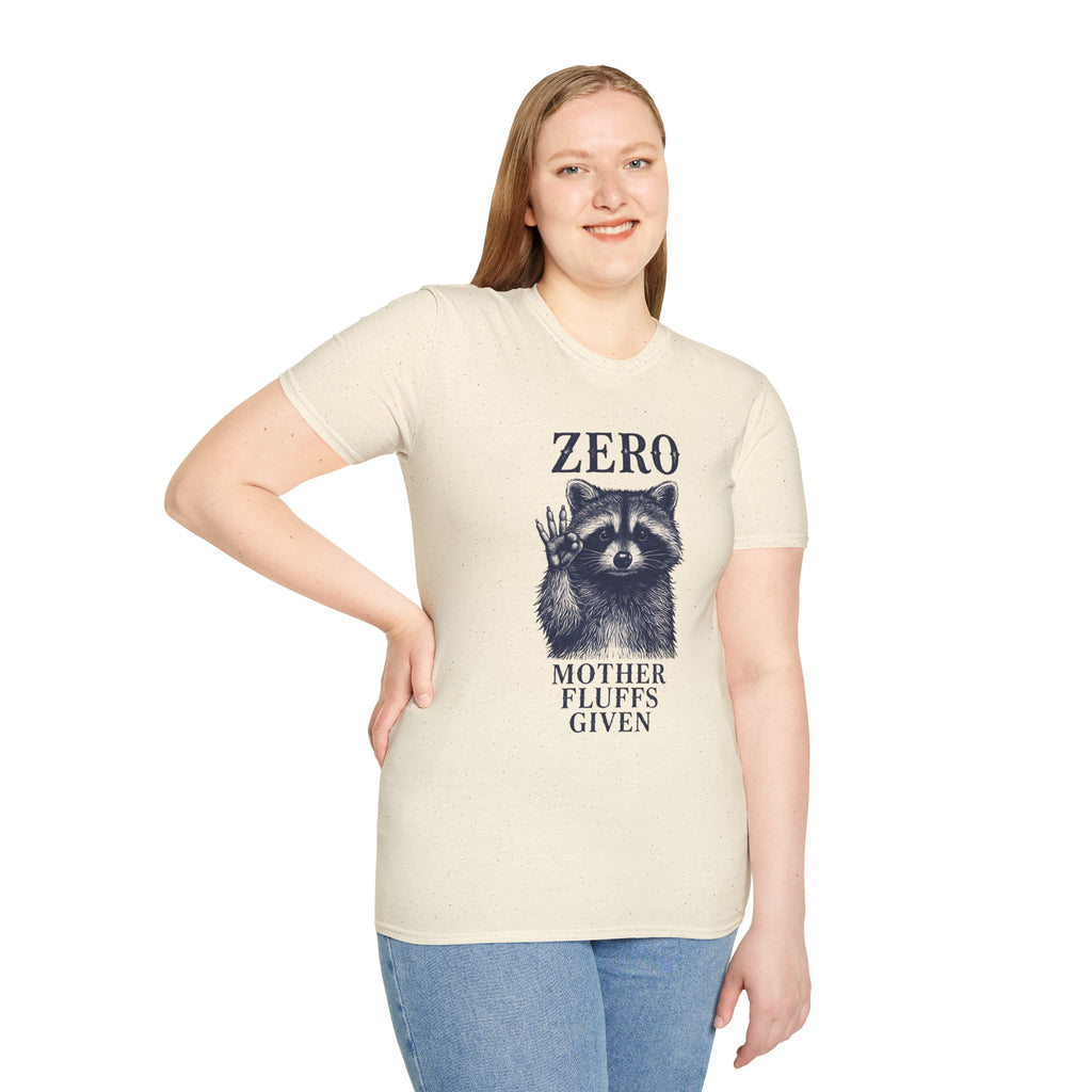 Zero Mother Fluffs Given Raccoon T-Shirt