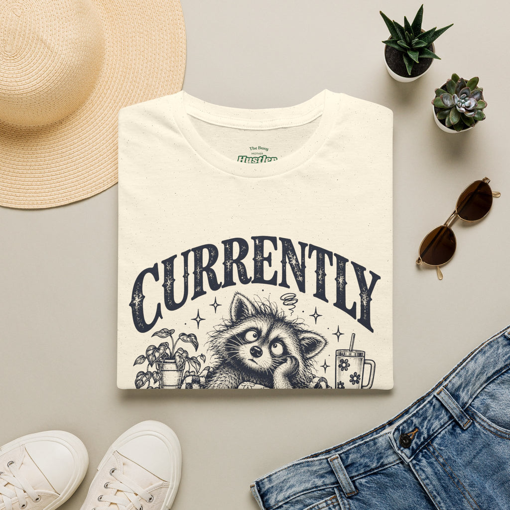 Currently Buffering Raccoon T-Shirt