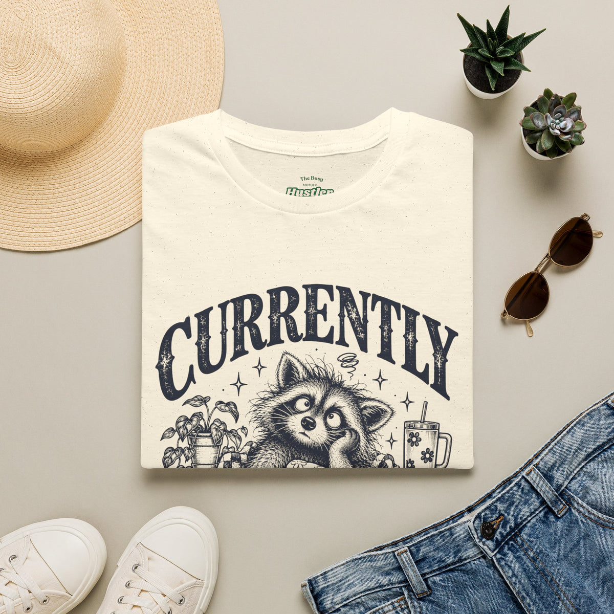 Currently Buffering Raccoon T-Shirt