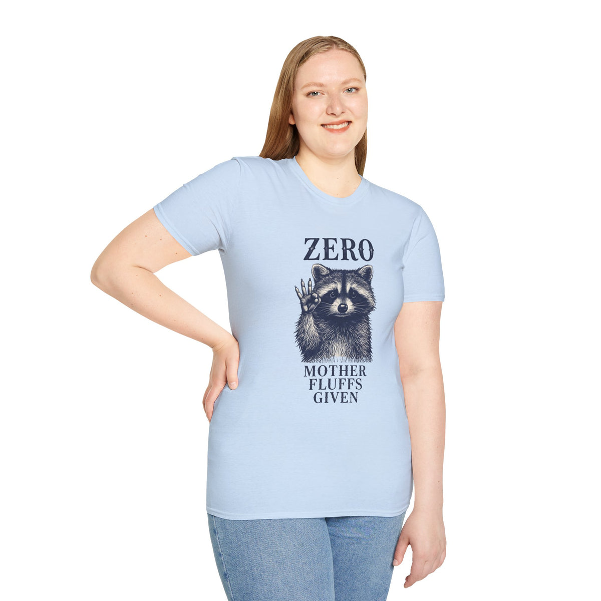 Zero Mother Fluffs Given Raccoon T-Shirt